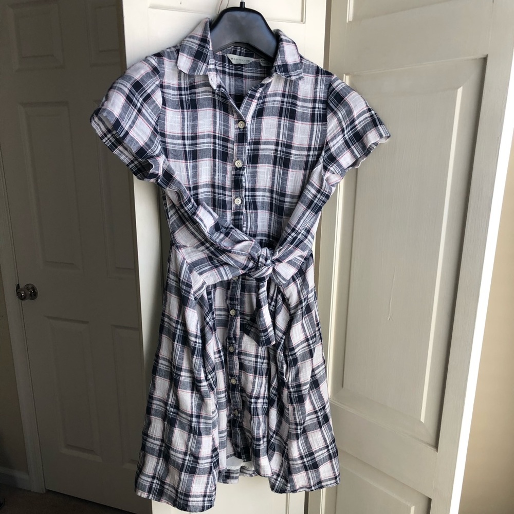 Anthropologie plaid dress